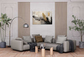 Abstract canvas painting wall décor Minimalist Floral landscape colorful
